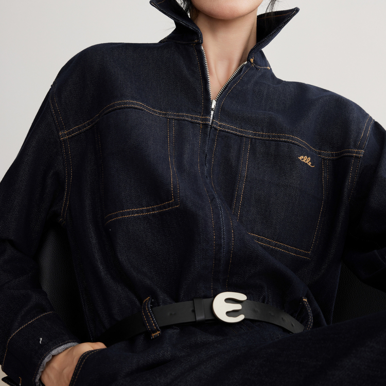 

Женское платье с длинными рукавами ELLE, denim синий