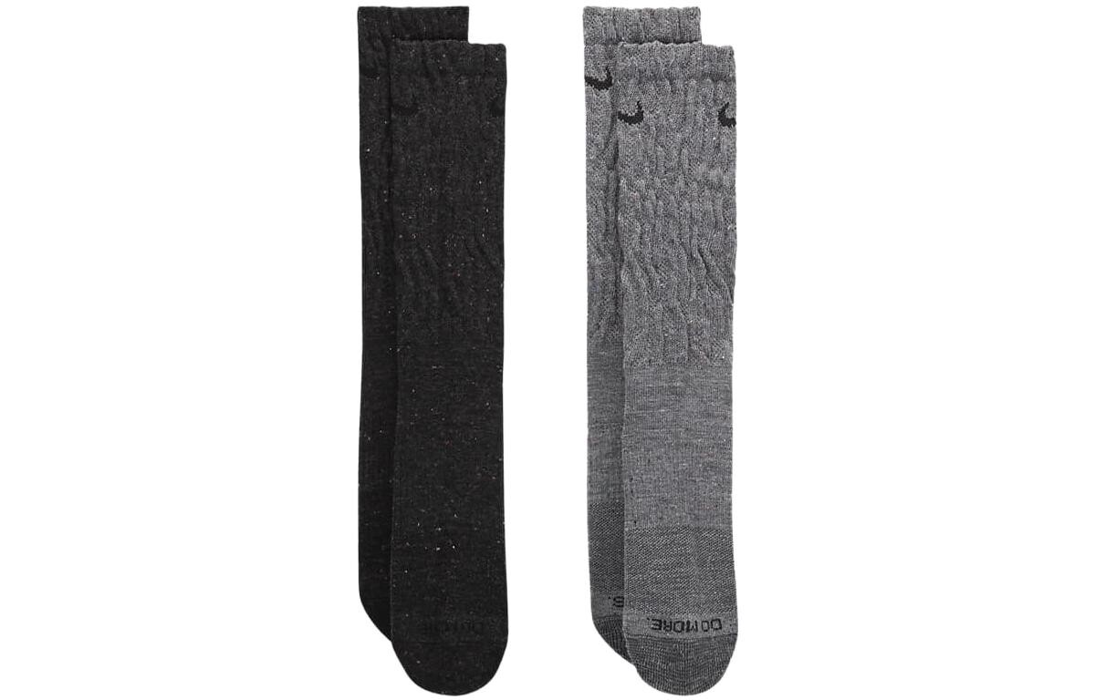 

Носки унисекс Nike до середины икры, цвет 2 Pack (Black and Gray)