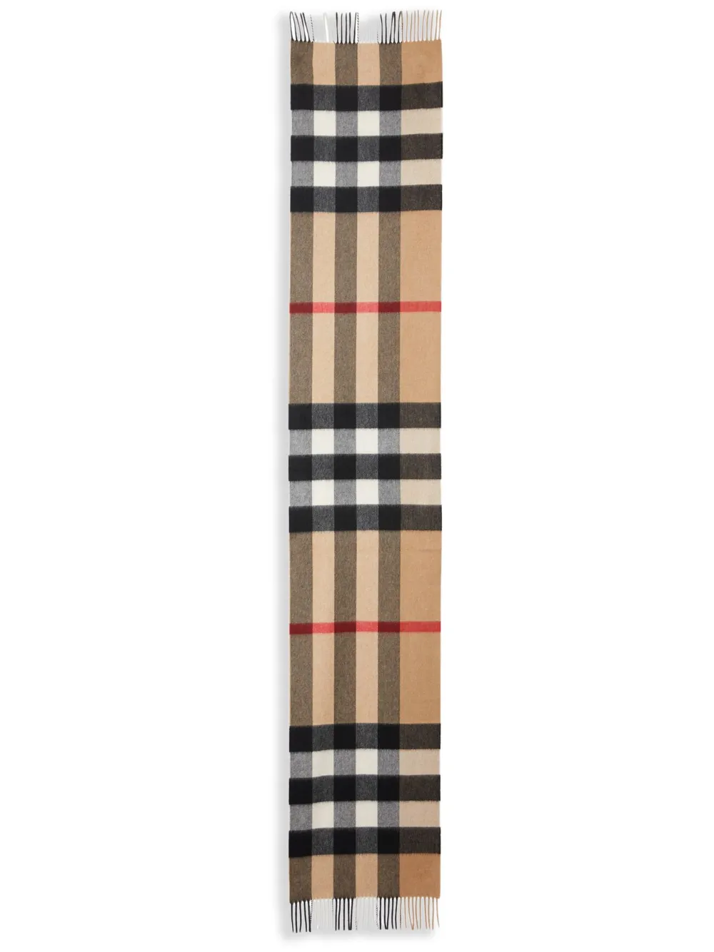 

Кашемировый шарф в клетку Vintage Check BURBERRY, коричневый