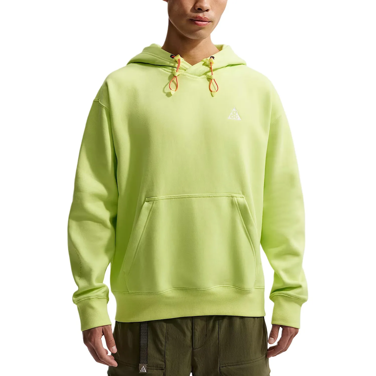 Толстовка с капюшоном ACG FW25 Therma FIT, утепленная флисом Nike, Light Lemon Yellow/Mountain White