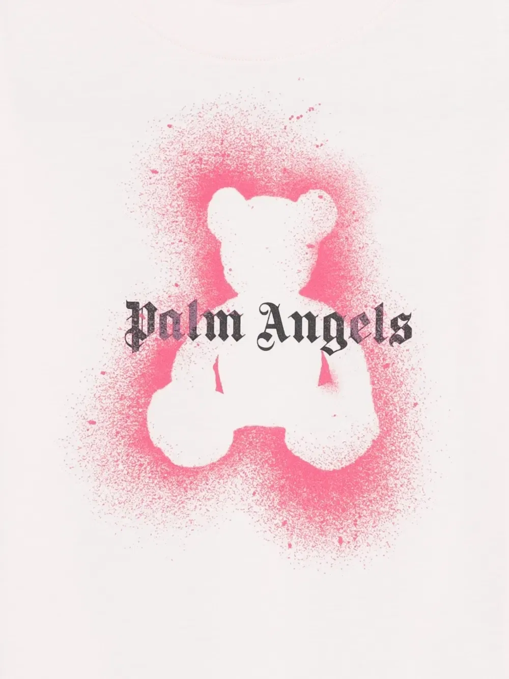 Футболка с принтом в виде медведя и логотипом Palm Angels Kids, розовый — фото 3