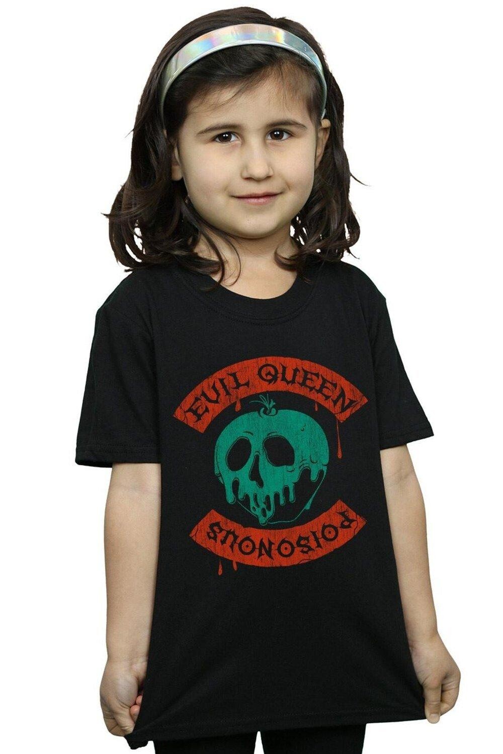 

Хлопковая футболка Poisonous Skull Apple Disney, черный