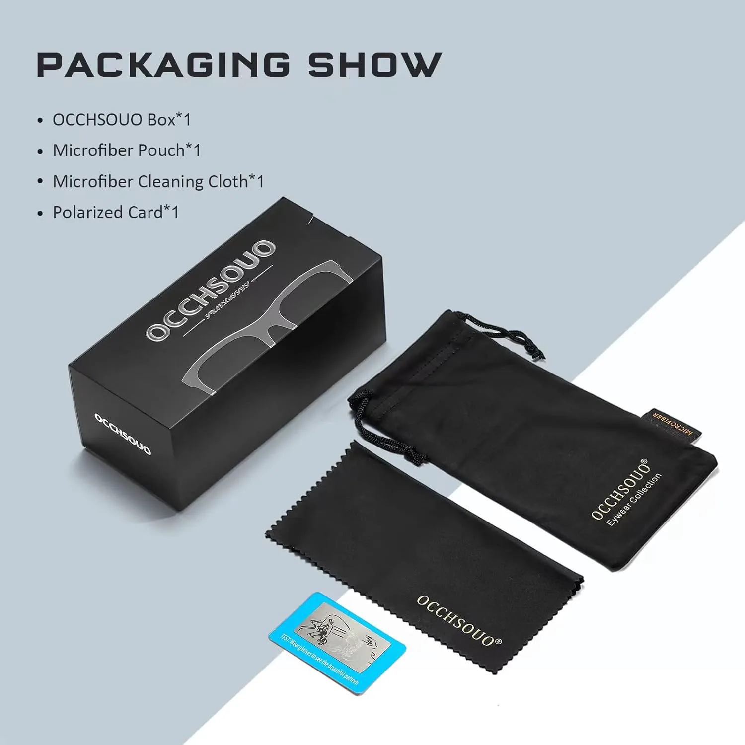 

Поляризованные солнцезащитные очки для женщин и мужчин - модные солнцезащитные очки для вождения, рыбалки, с защитой от УФ-излучения UV400 Occhsouo, B9-shenblue+blue