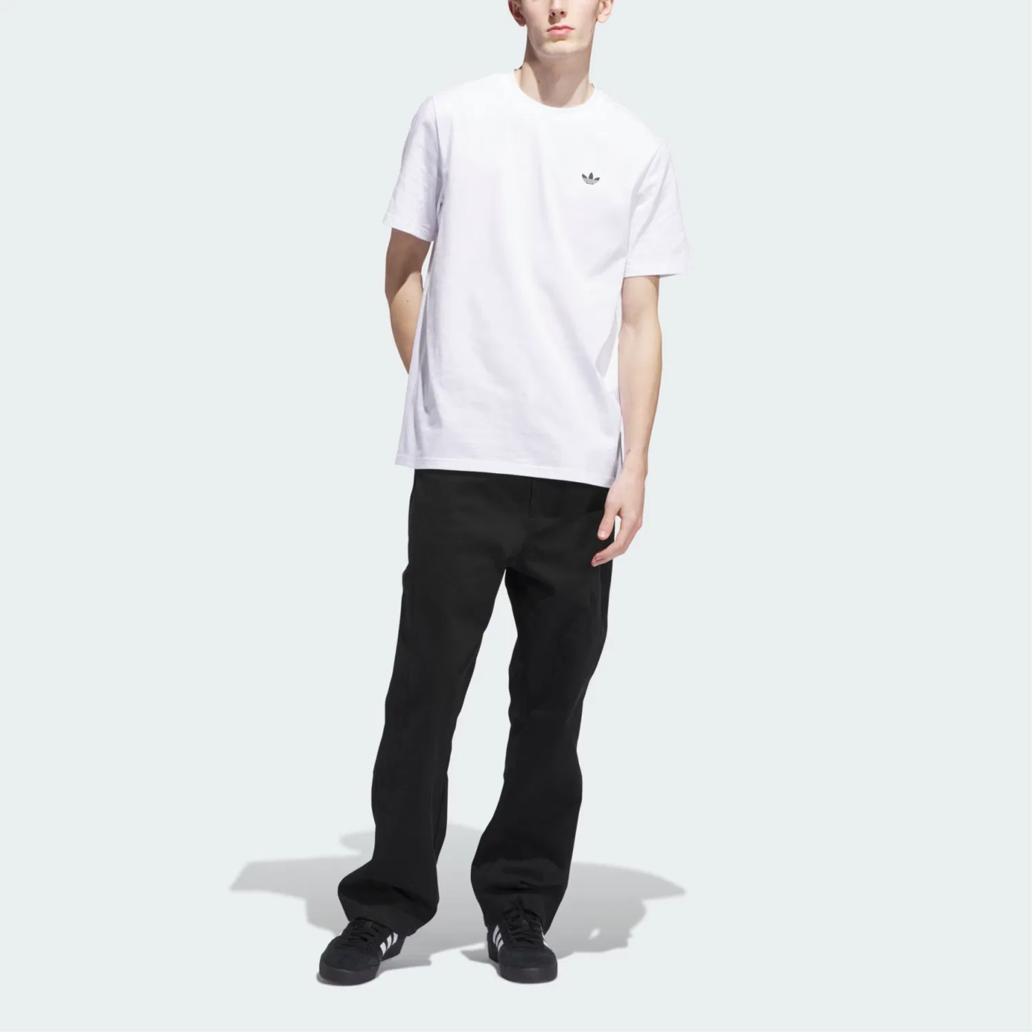 Футболка 4.0 Logo Adidas Originals, Black/White — фото 3
