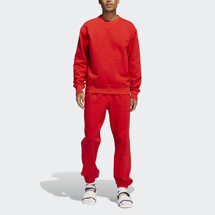 Худи adidas x Pharrell Basic Sports Sweatshirt 'Red', красный — фото 3