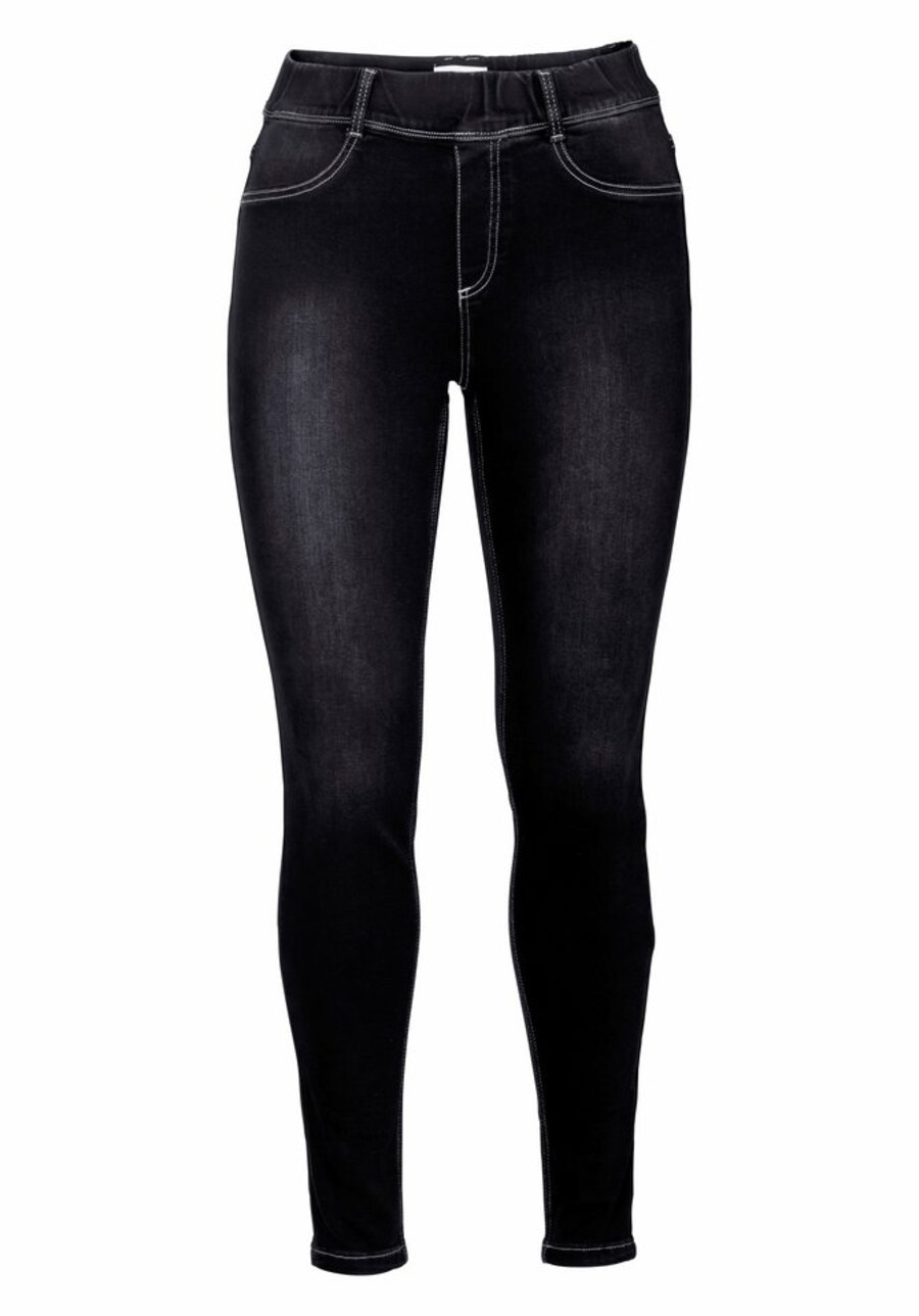 

Джеггинсы SHEEGO Skinny Jeggings Die Biker, черный деним