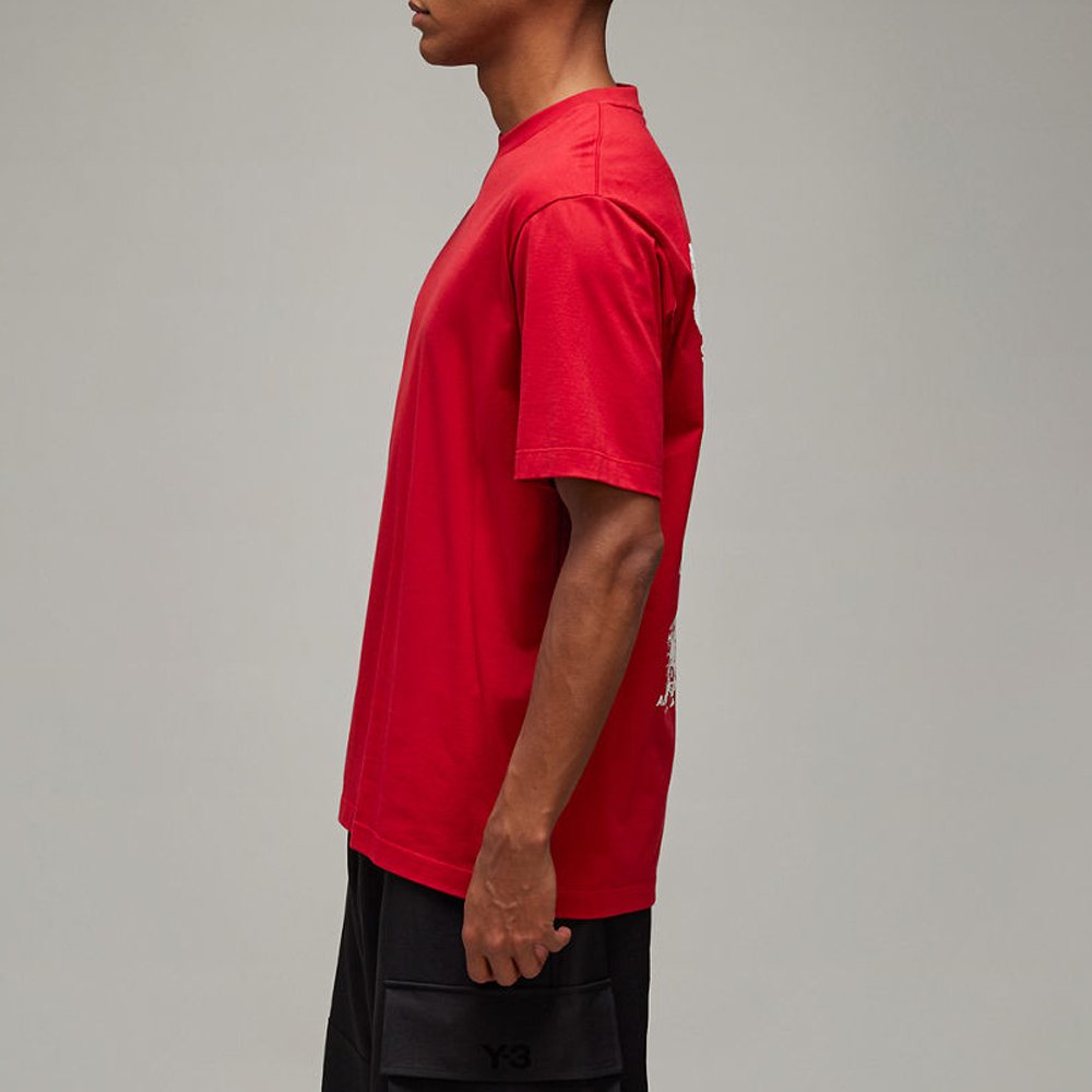 Футболка Adidas X Y 3 U Gfx S/S Y-3, красный — фото 4