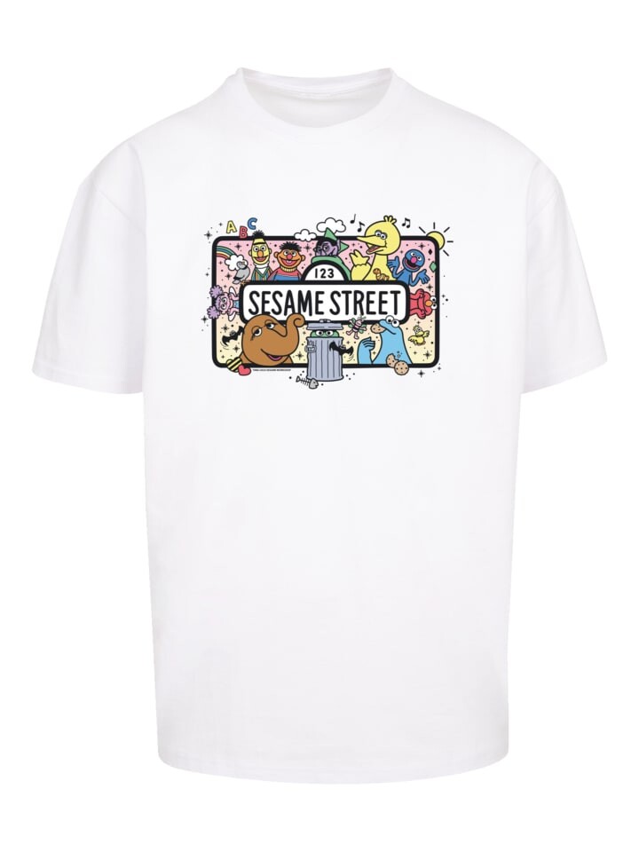 

Футболка F4NT4STIC Sesamstraße Sesame Team Colour, белый