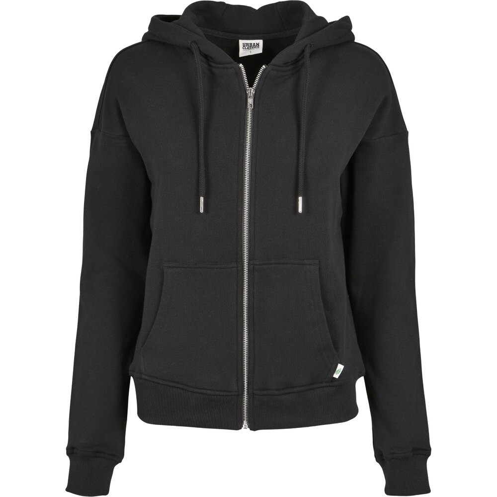 

Толстовка Urban Classics Organic Terry Zip Big, черный