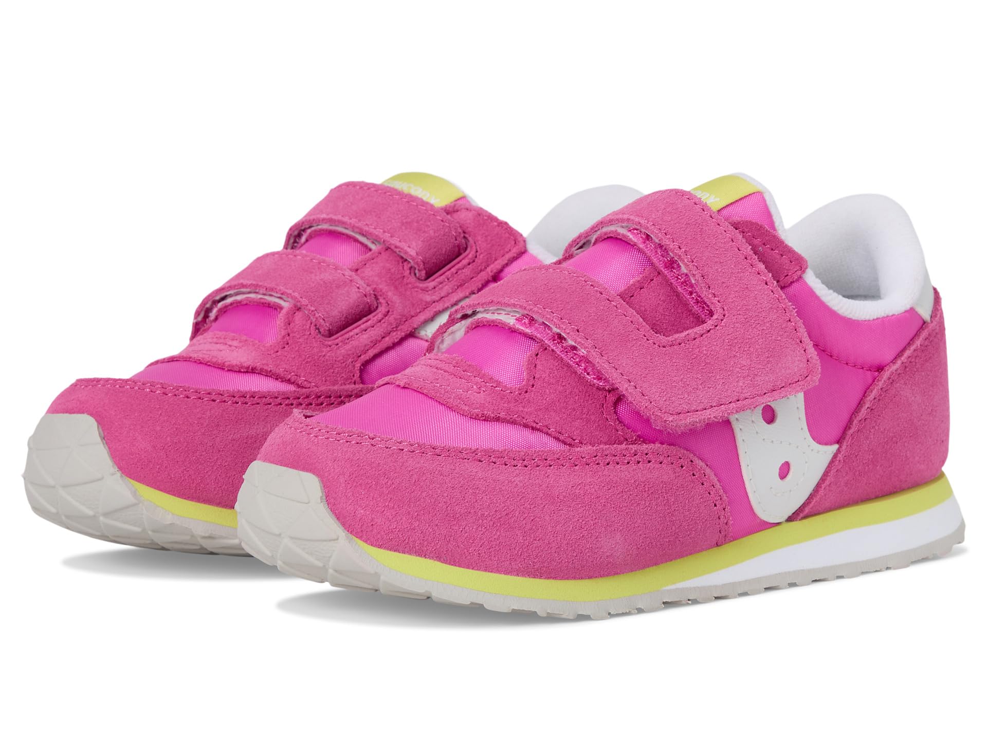 

Кроссовки Saucony Kids Originals Jazz Hook & Loop Sneaker, цвет Pink/Lime