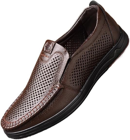 

Мужские туфли Loderin, мужские прогулочные туфли Loderin, удобная модель с расслабленной посадкой, поддержкой свода стопы и амортизирующей подошвой, повседневные лоферы без шнурков, легкие и дышащие (желтые, 8.5) Generic