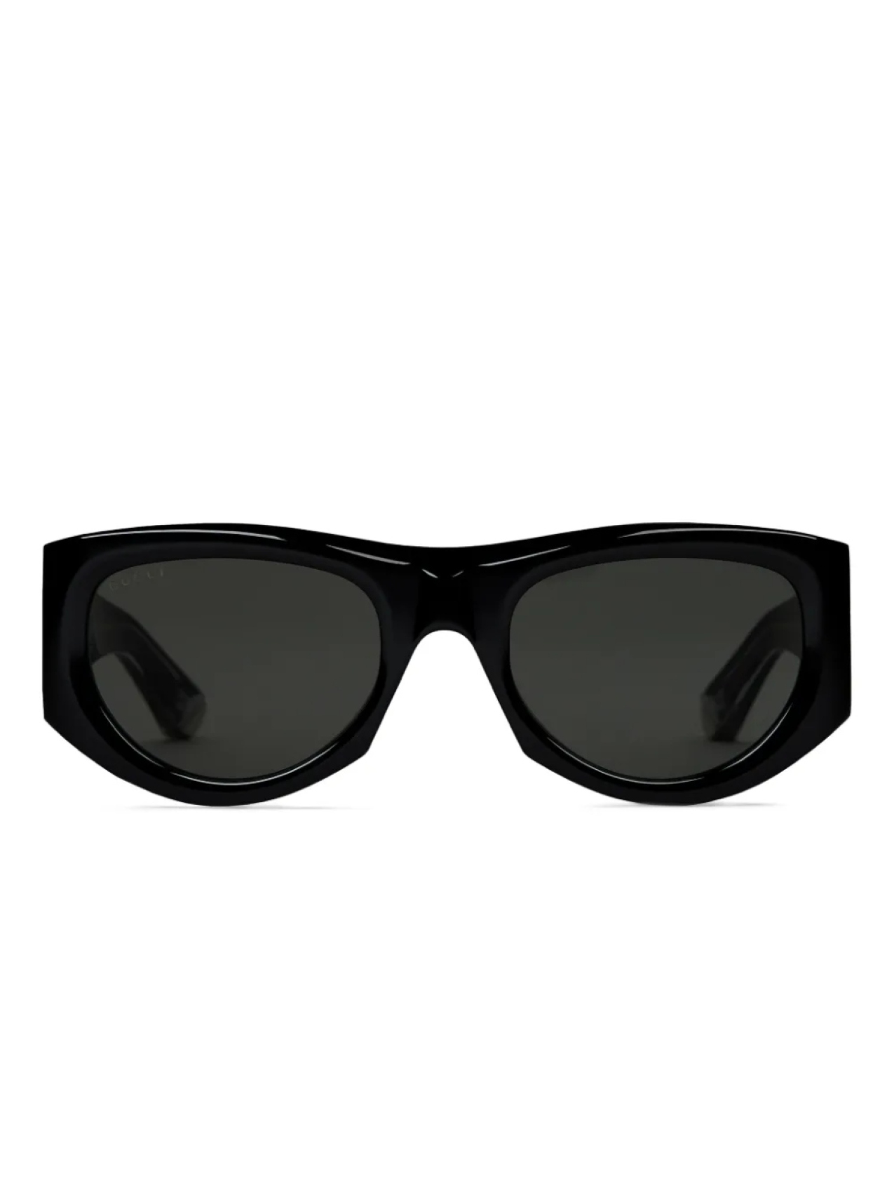 

Gucci Eyewear солнцезащитные очки в прямоугольной оправе, черный
