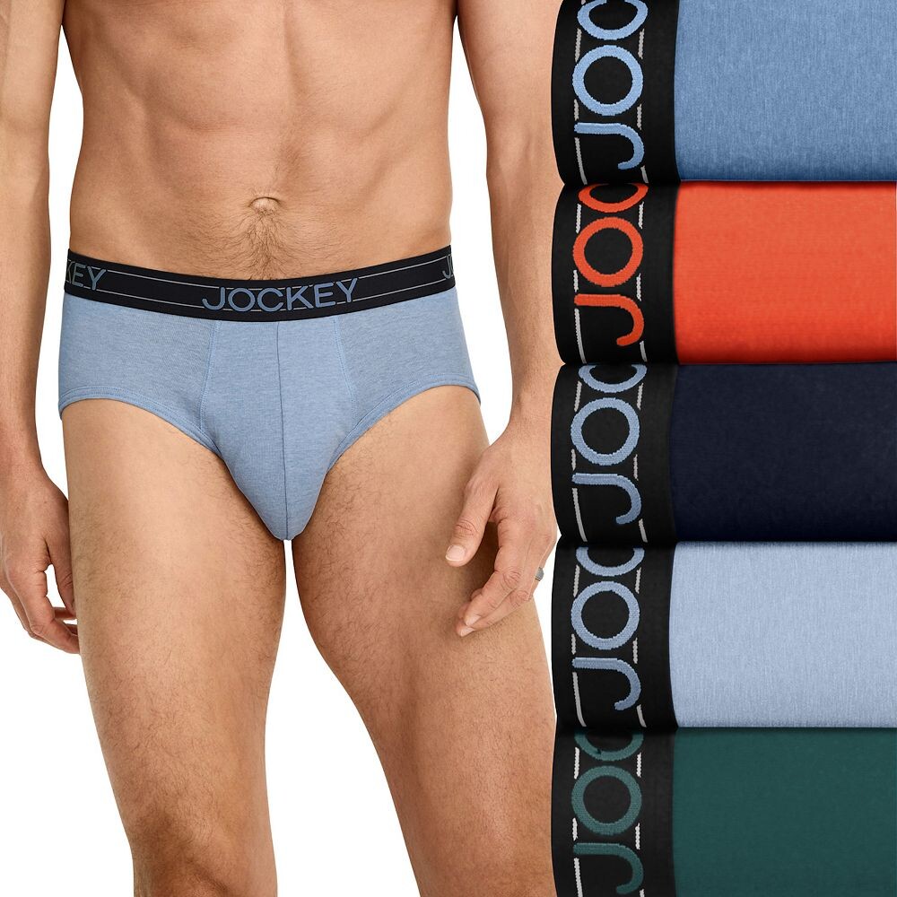 

Мужские трусы Jockey из 5 комплектов хлопка из смесового хлопка, цвет Shower Multi