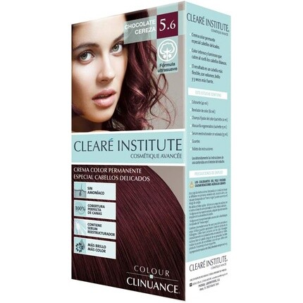 

Краска для волос Color Clinuance 5.6 «Вишневый шоколад» для чувствительных волос — стойкий цвет без аммиака — больше блеска — интенсивный цвет — 100% покрытие — дерматологически протестировано, Cleare Institute