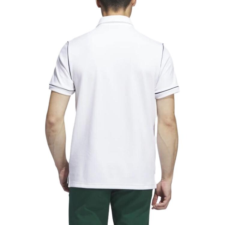 Рубашка поло мужская белая Adidas Originals, белый — фото 3