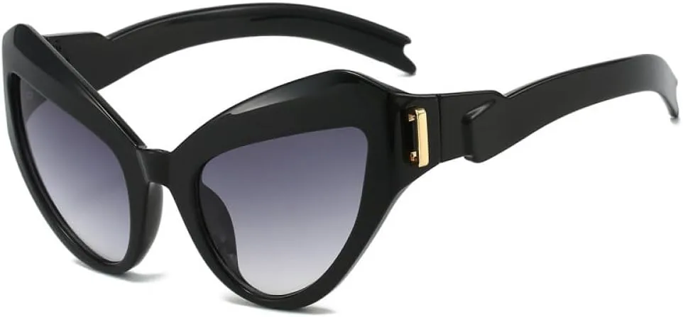 

2026 Роскошные винтажные солнцезащитные очки «кошачий глаз» для женщин, модные очки с защитой от УФ-излучения UV400 для мужчин, ретро-стиль MTZJH, One Color