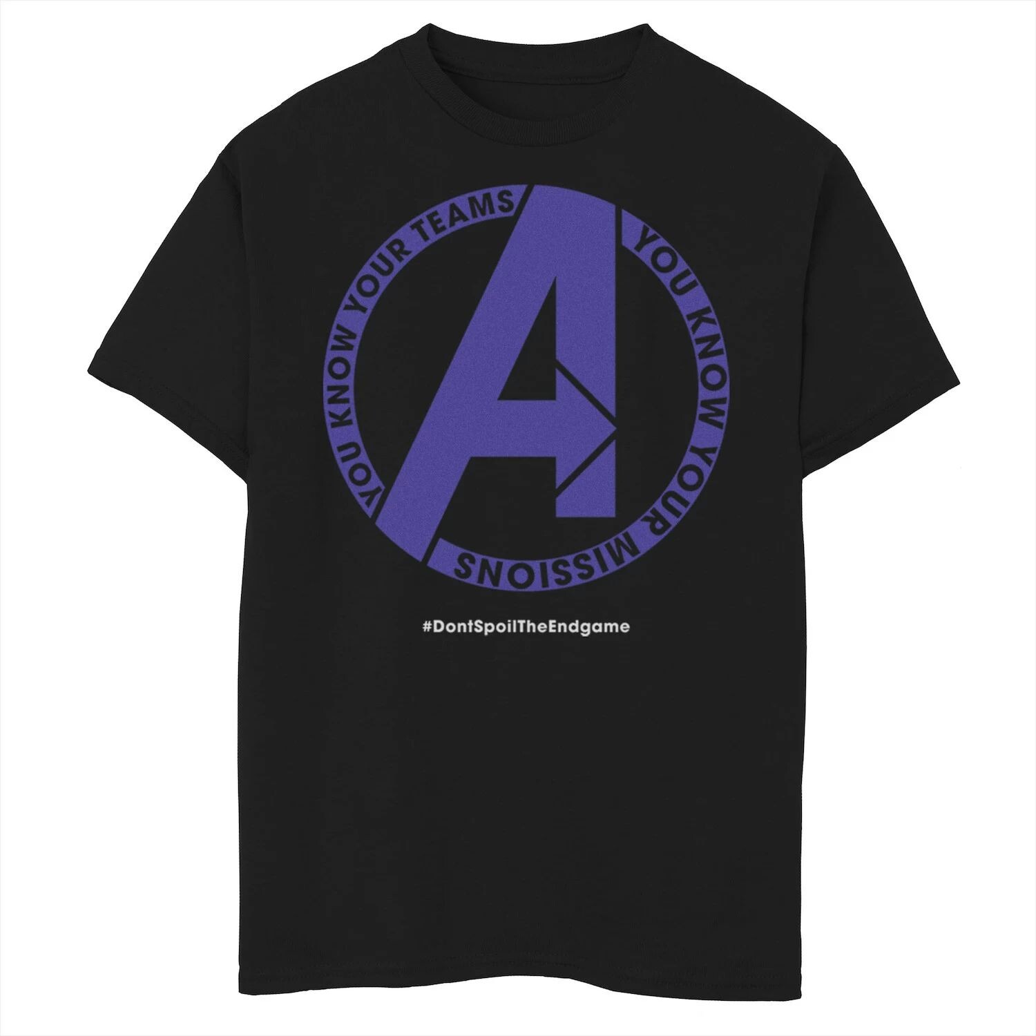 

Футболка с рисунком команды Marvel Avengers Endgame Mission #DontSpoilTheEndgame для мальчиков 8–20 лет Marvel