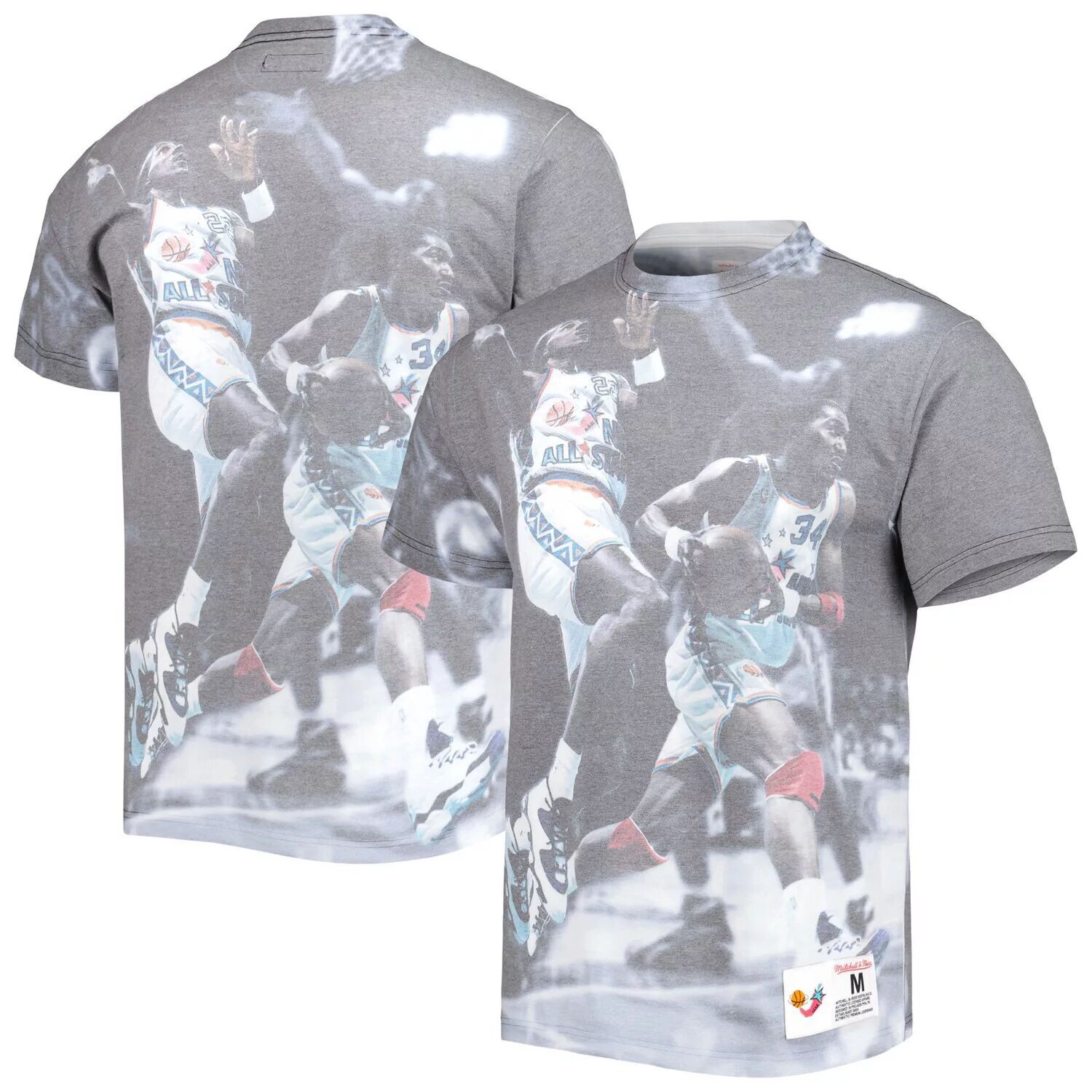 

Мужская футболка с рисунком Mitchell & Ness Houston Rockets выше обода
