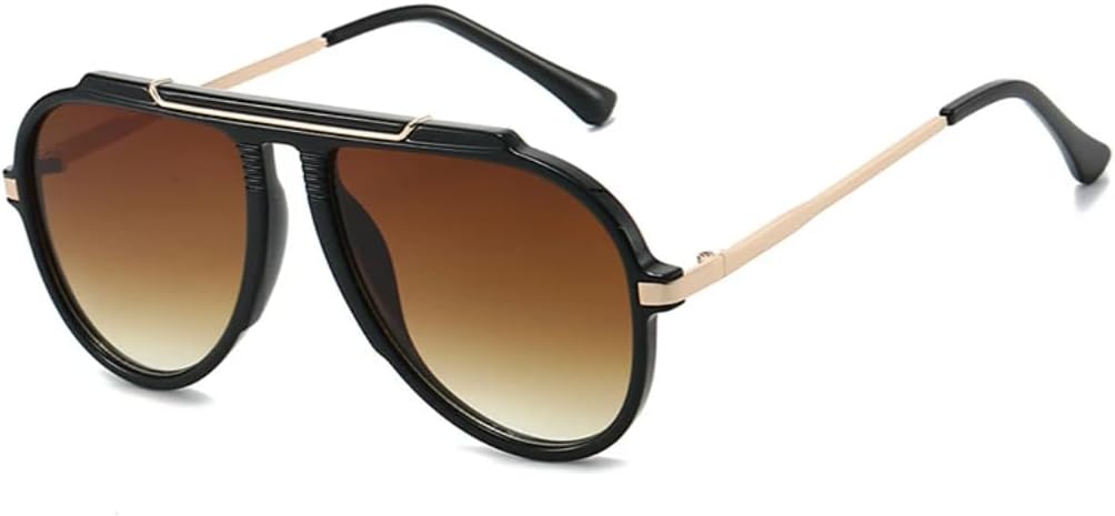 

Большие женские солнцезащитные очки в винтажном стиле с градиентным переходом, защита от УФ-излучения UV400, модные мужские солнцезащитные очки TVTBBVV, Black Tea Gradient