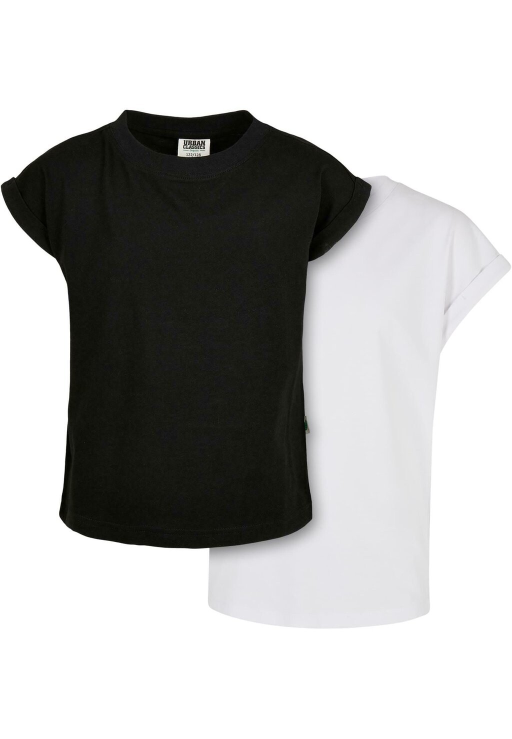 

Базовая футболка Organic Extended Shoulder 2-Pack Urban Classics, цвет black white
