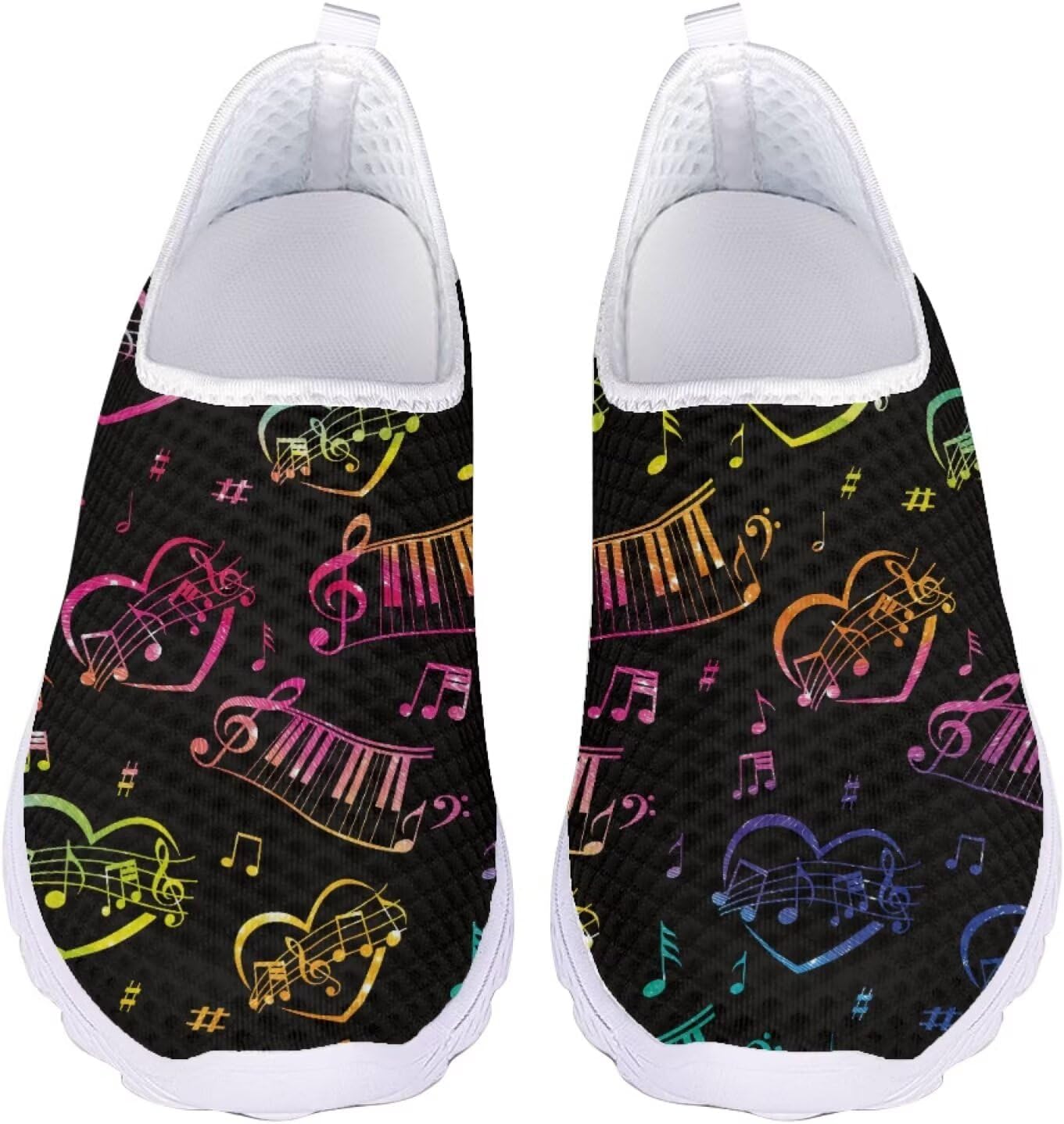 

Кроссовки Jeiento с американским флагом для мужчин и женщин, обувь для бега по дороге, женские и мужские удобные кроссовки для ходьбы, теннисные кроссовки, спортивная обувь, Rainbow Love Heart Musical