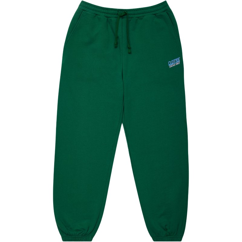 

Вязаные спортивные штаны для мужчин, средней жесткости, с манжетами Clot, зеленый
