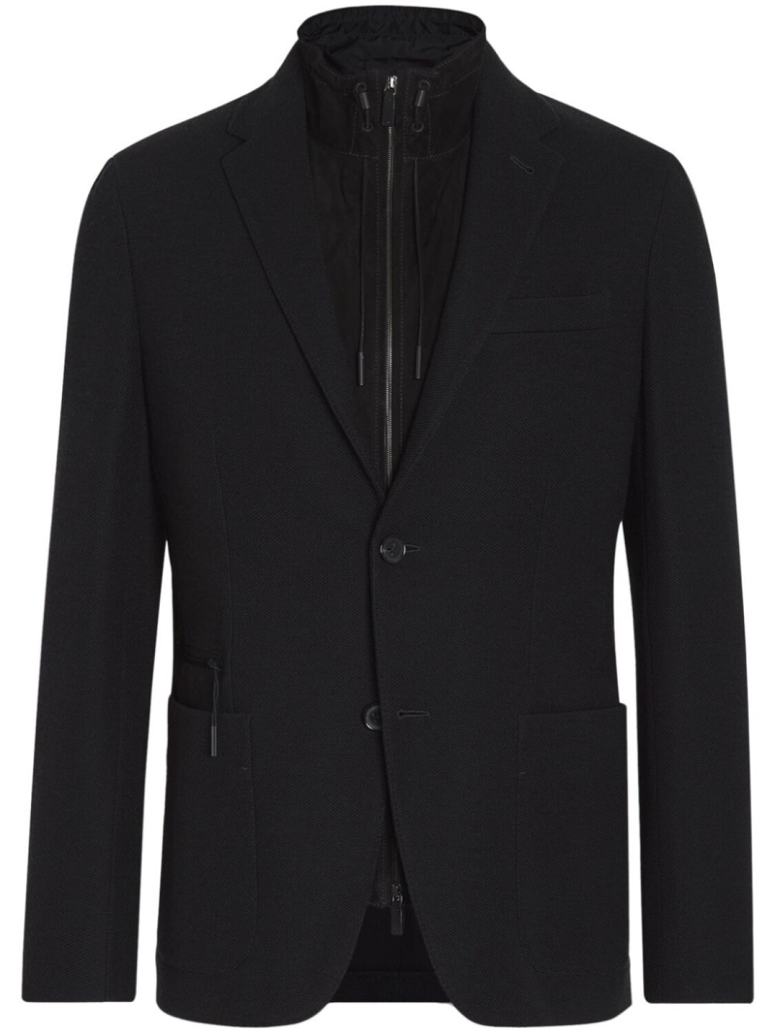 

Zegna пиджак-свитер High Performance, черный