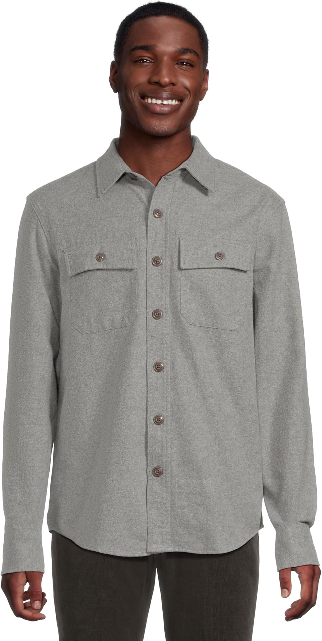 

Рубашка L.L.Bean Signature 1933 Chamois Cloth Shirt, цвет Gray Heather