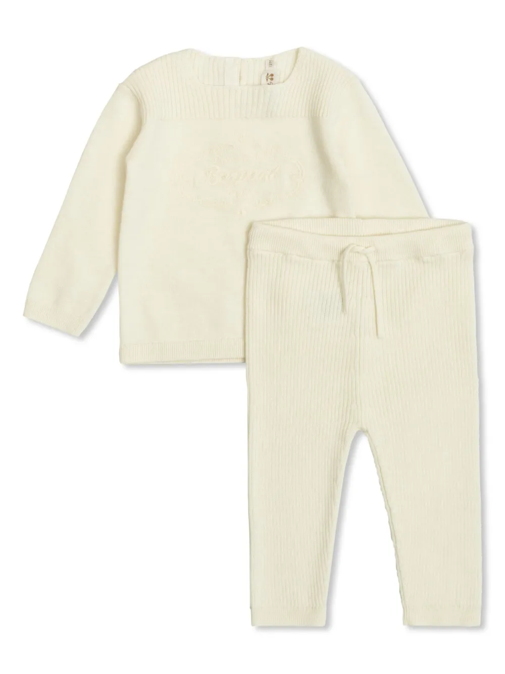 

Комплект Atimy из топа и брюк Bonpoint, нейтральный