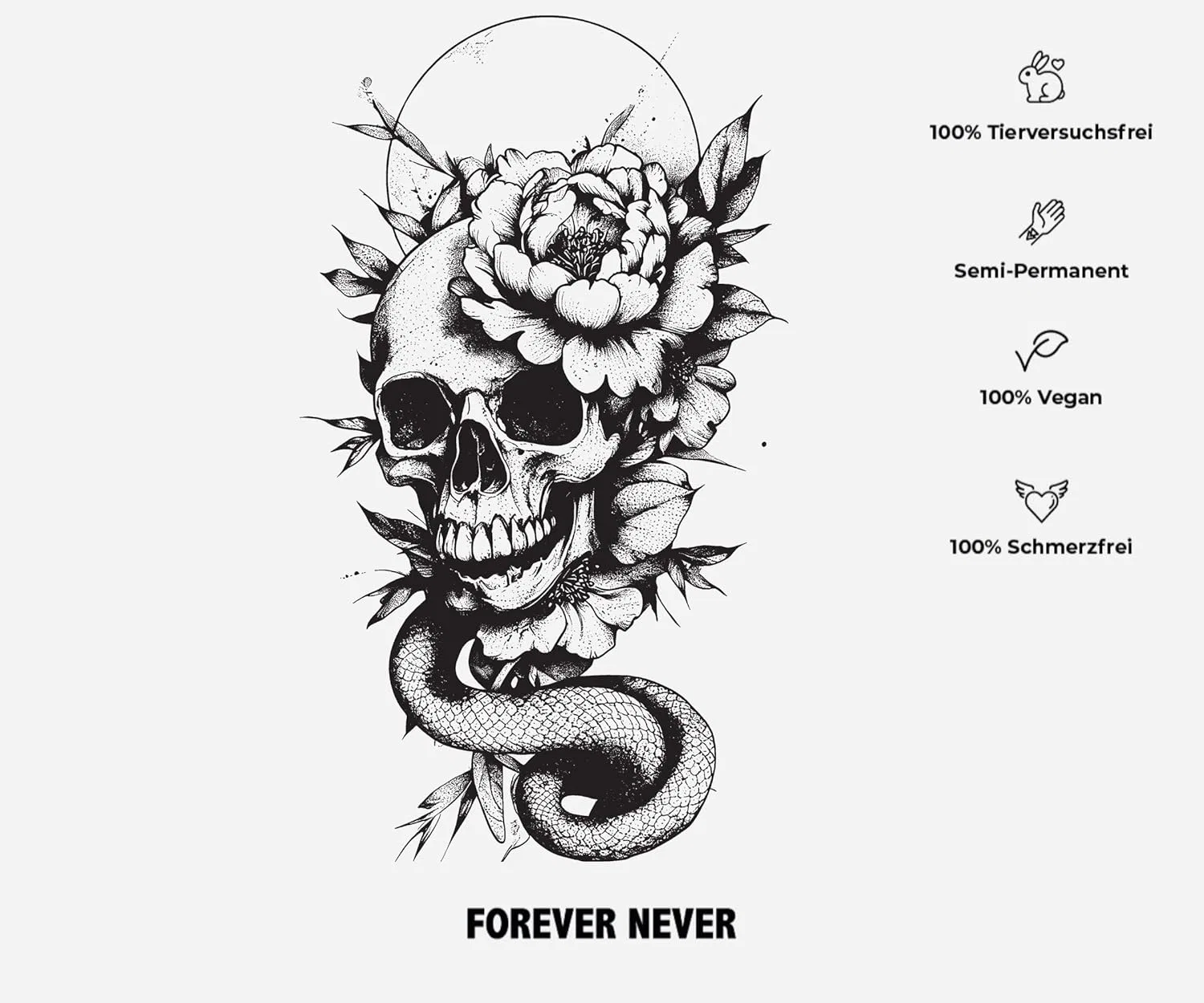 Временная татуировка «Vergängnis» от Forever Never Forever Never — фото 2