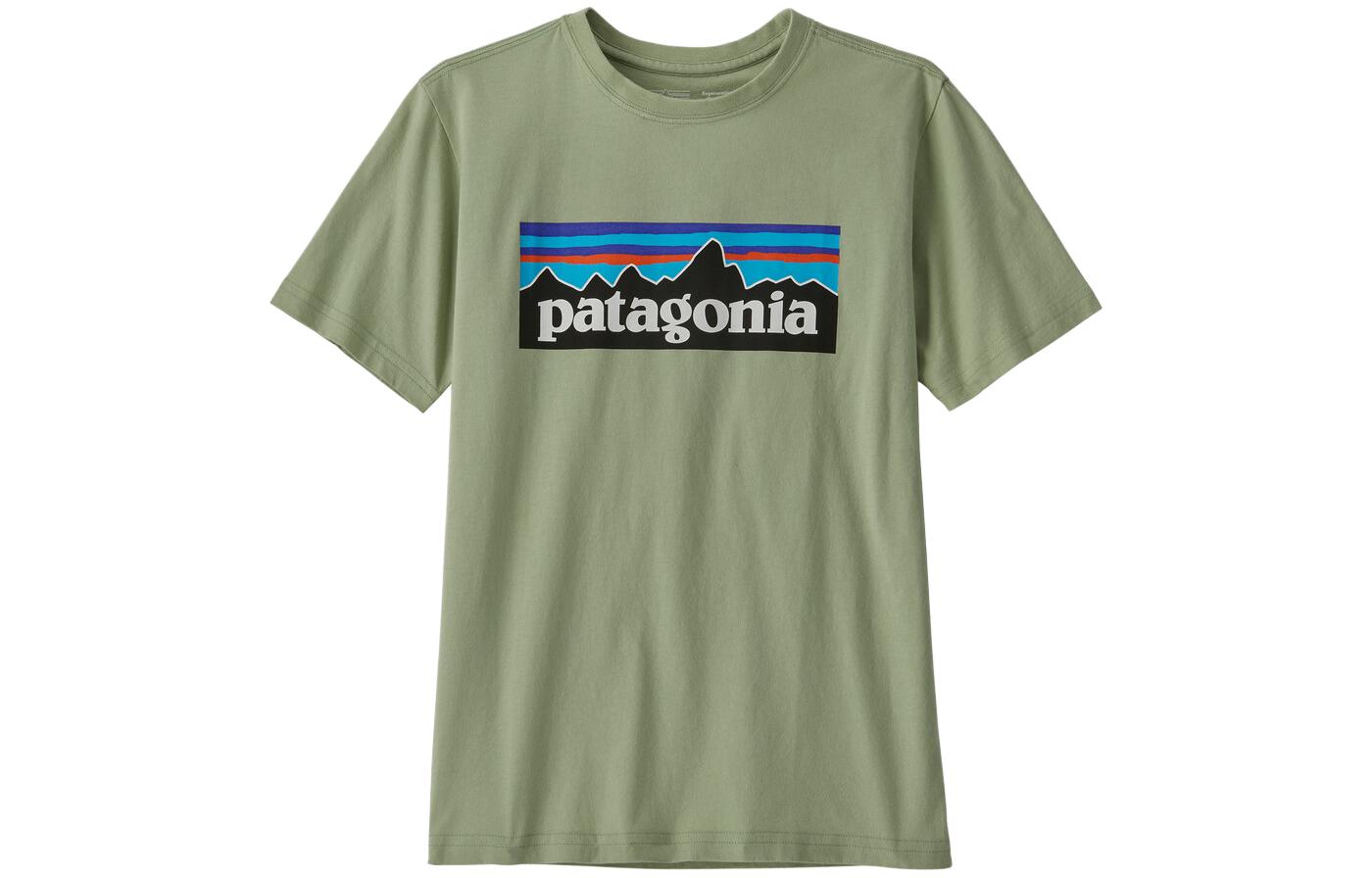 

Органический сертифицированный футболка Kids' Patagonia, зеленый