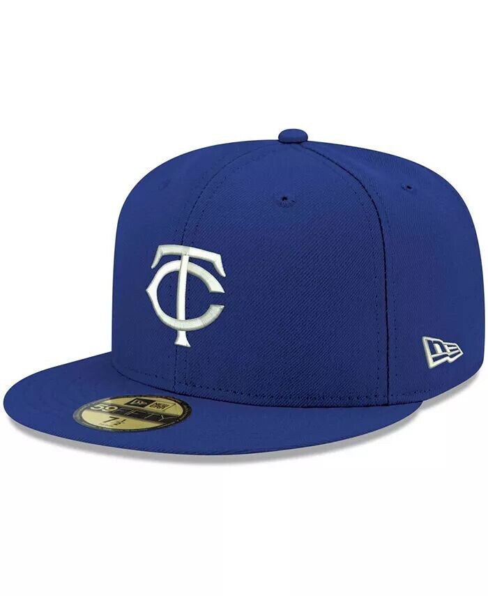 

Мужская приталенная шляпа Royal Minnesota Twins Logo белая 59FIFTY New Era