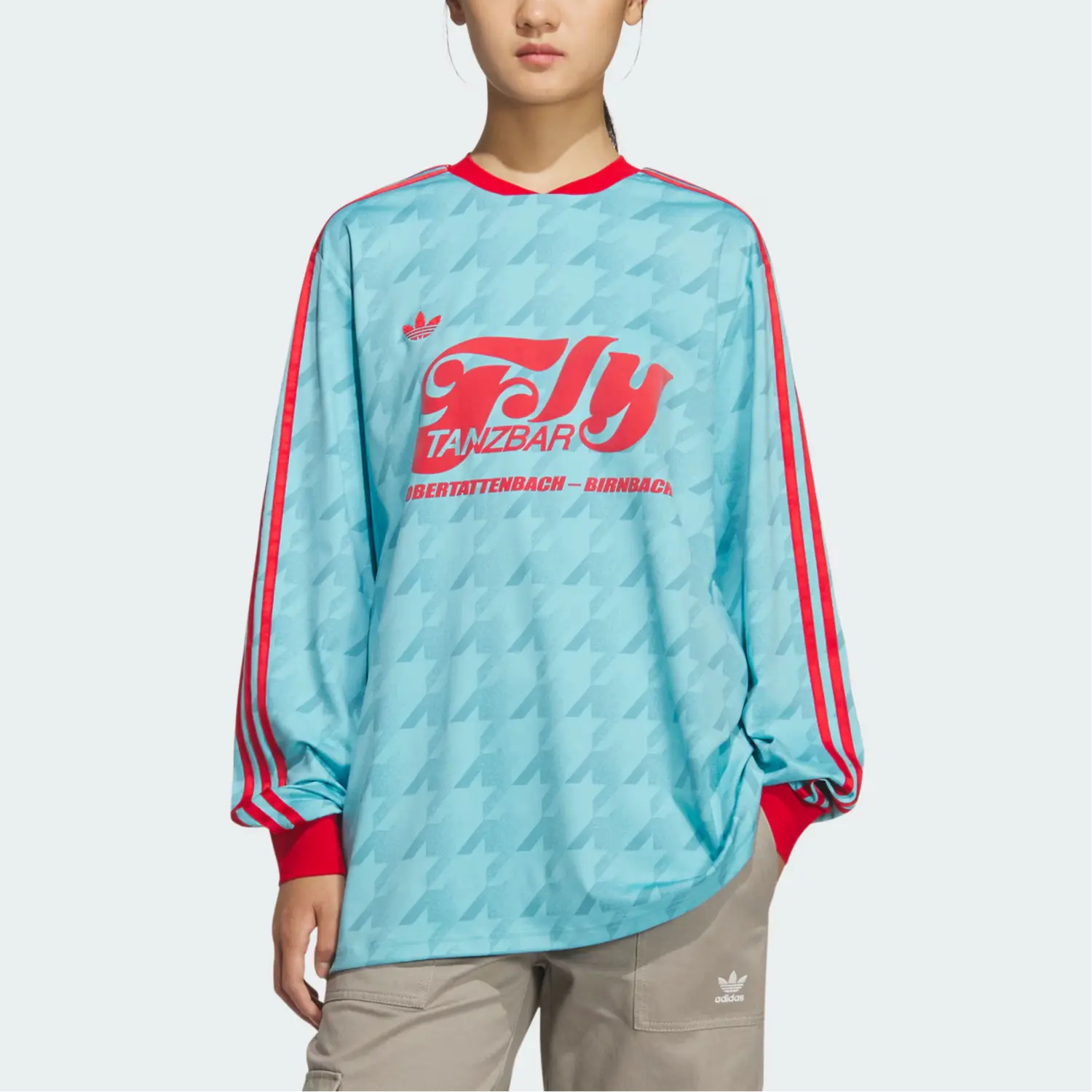 Футболка SS25 Soccer Jersey Women's Adidas Originals, светло-голубой/мягкий голубой — фото 3