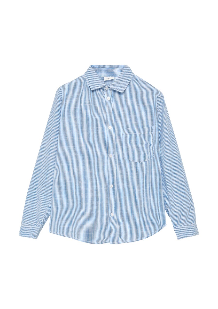 

Рубашка на пуговицах классического кроя s.Oliver, синий