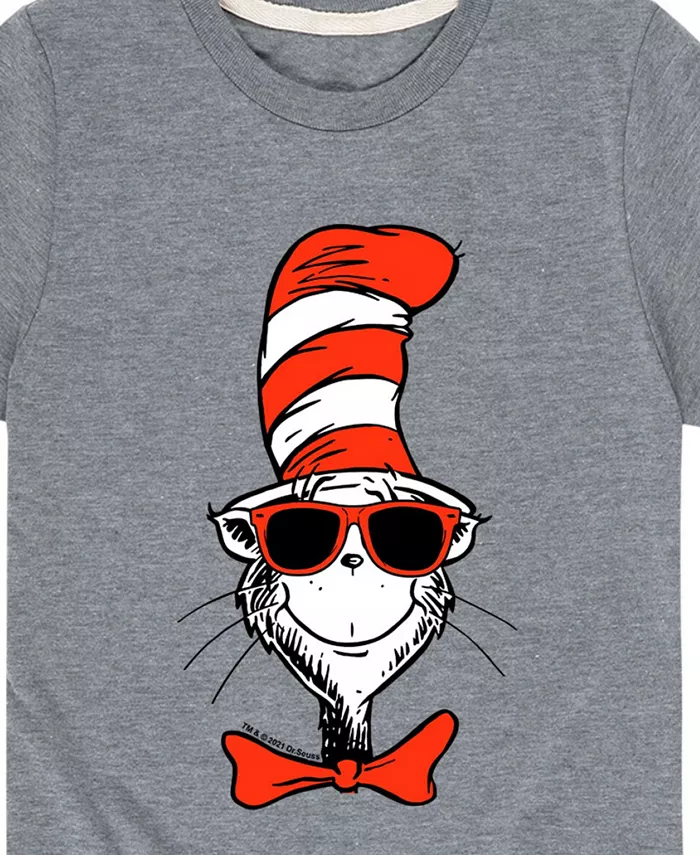 Футболка с принтом "Кот в шляпе" для мальчиков Toddler Boys Cat In the Hat Graphic T-Shirt Dr. Seuss, серый — фото 3