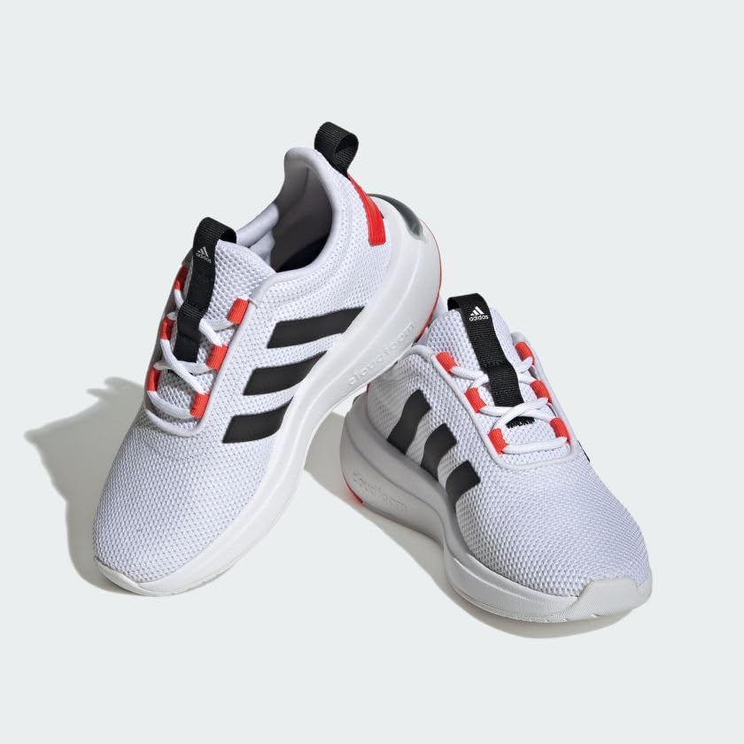 Детские кроссовки adidas Racer Tr23 (унисекс), белый/черный/красный — фото 4
