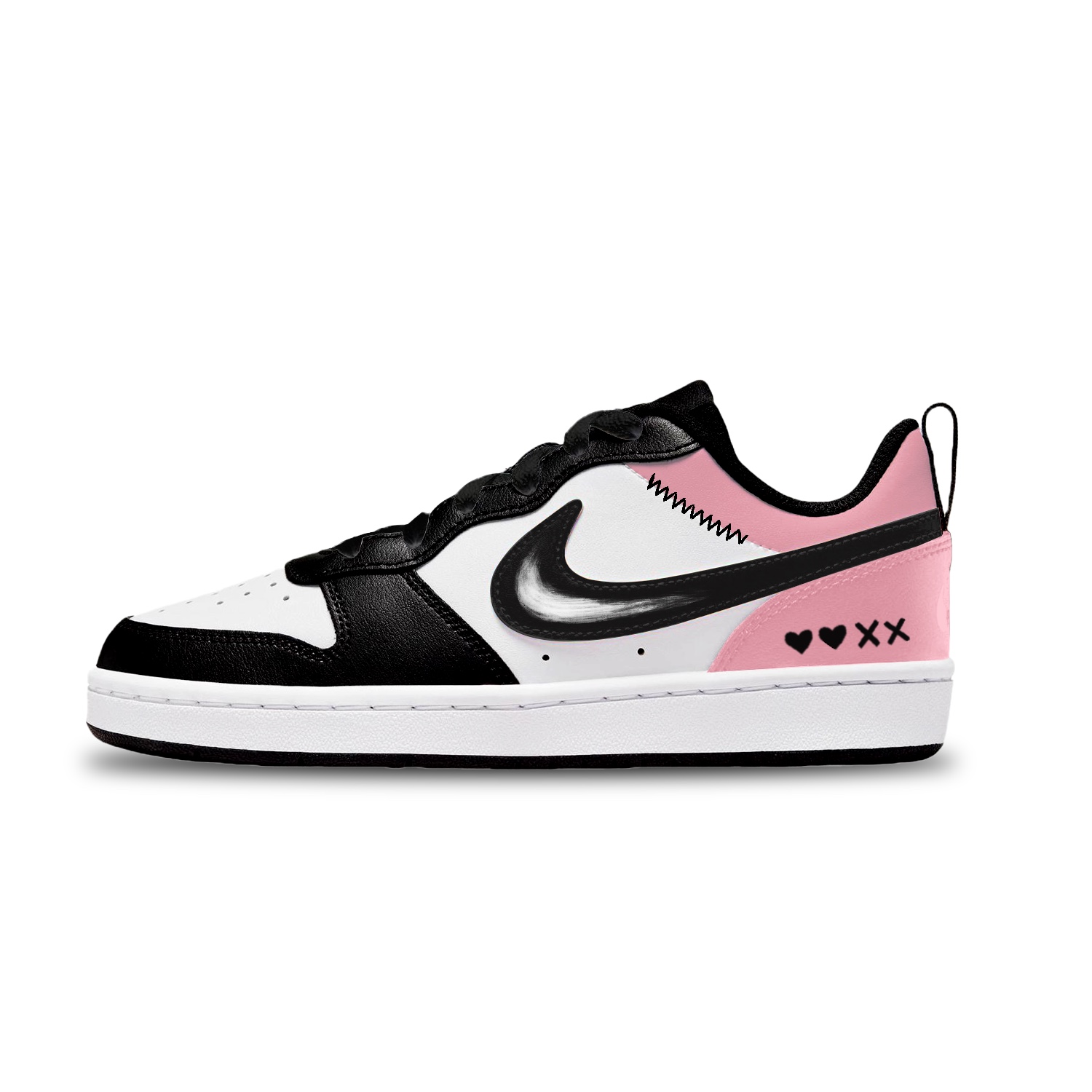 

Court Borough устойчивые к истиранию лоу-топ детские скейтбординг кроссовки unisex Nike, розовый