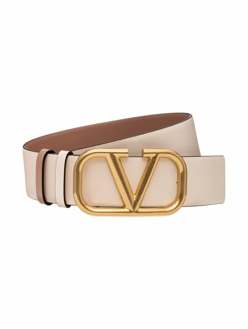 

Двусторонний ремень V-logo Valentino Garavani, белый