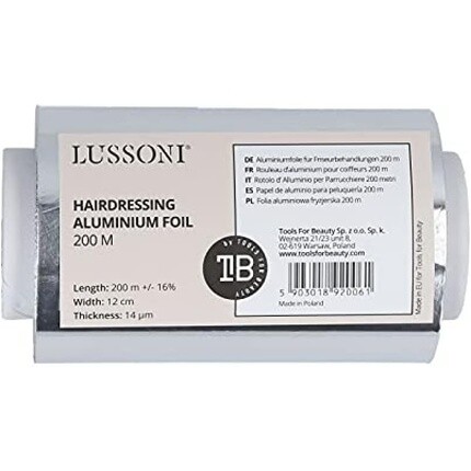 

Алюминиевая парикмахерская фольга Dsp 200М 100Г, Lussoni