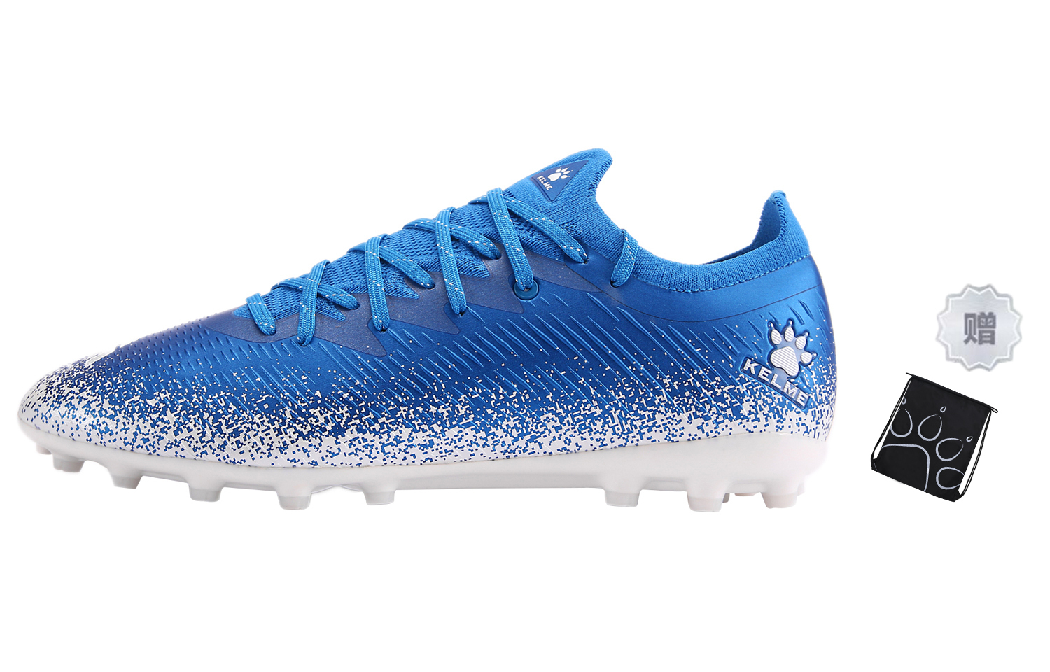 Молния Скорость 1.0 Футболка Unisex Низкие Яркие Синий Белый KELME — фото 2