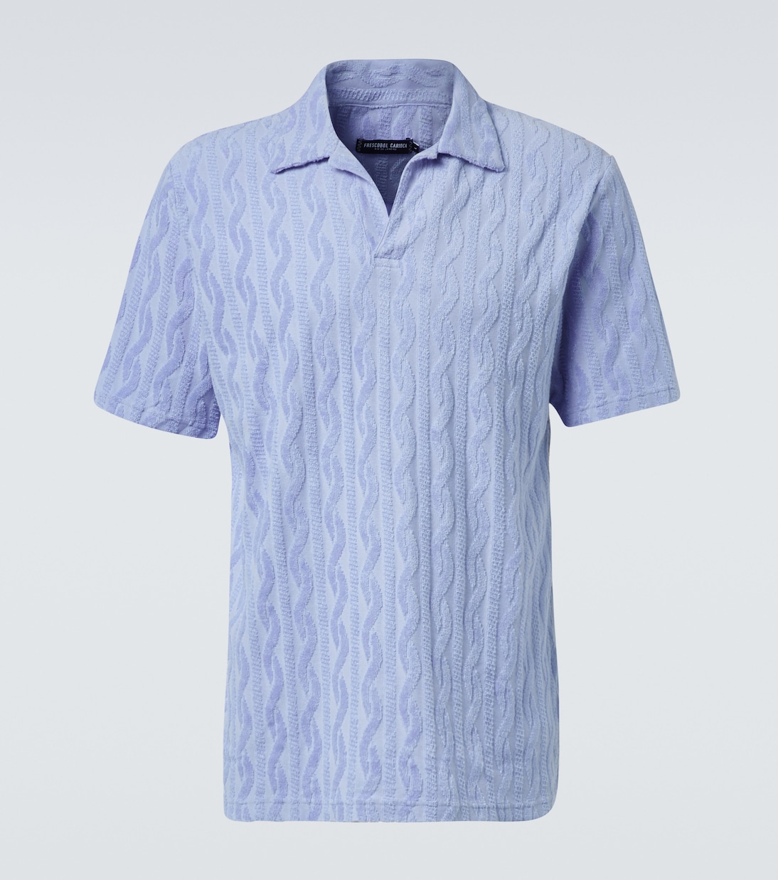 

Фаустино поло из хлопкового велюра Frescobol Carioca, Chambray Blue