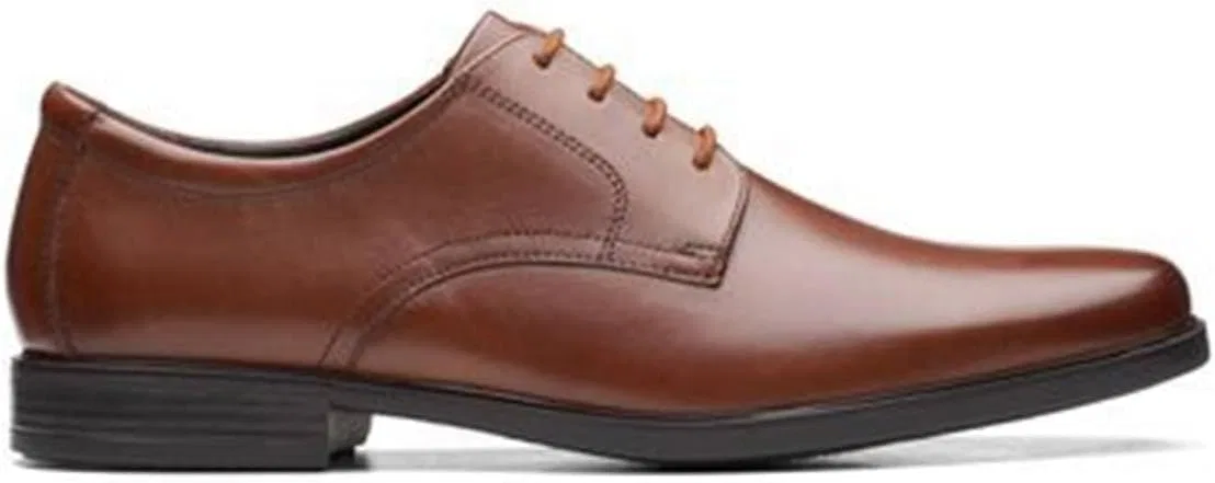 Оксфорды мужские, из натуральной кожи, Clarks, темно-коричневый — фото 4