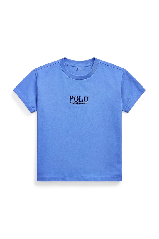 

Детская хлопковая футболка Polo Ralph Lauren, синий