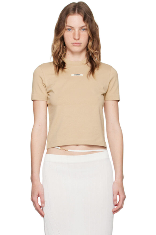 

Бежевая футболка La Casa 'Le Gros Grain' JACQUEMUS