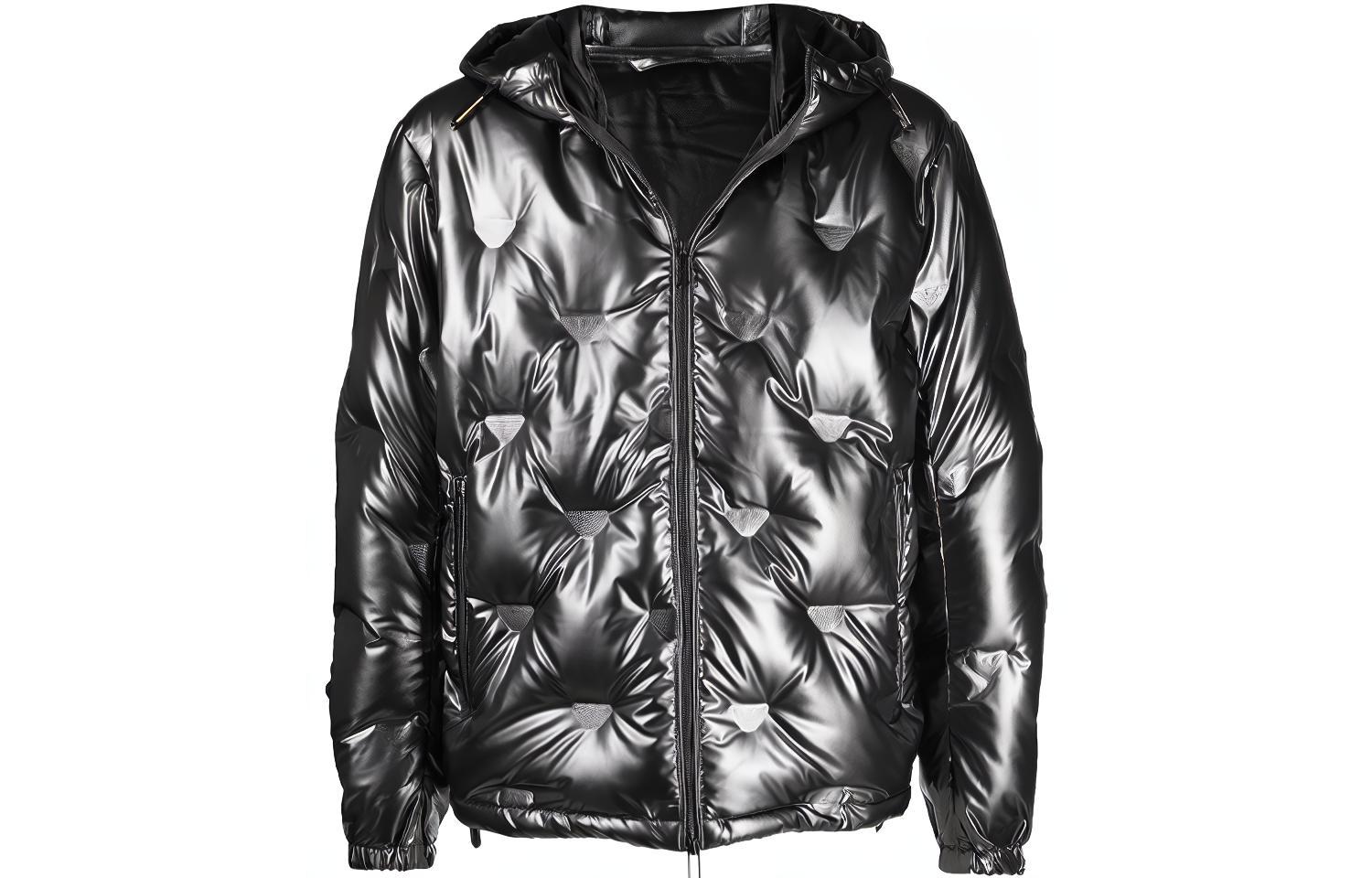 

EMPORIO ARMANI Серебряная мужская пуховая куртка, Silver