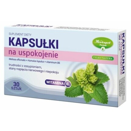 

HERBAPOL Успокаивающие капсулы с мелиссой и хмелем 30 капсул