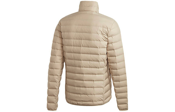 Пуховик adidas Windproof And Warm Sports Stand Collar Down Jacket Men's Khaki, хаки — фото 2