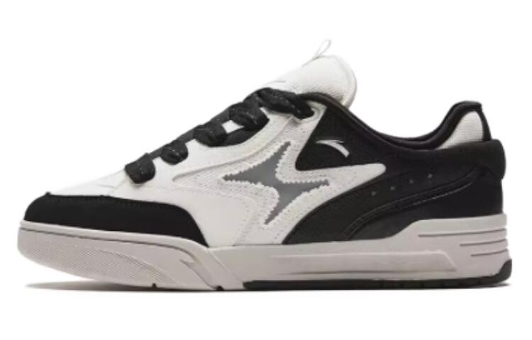 

Кроссовки ANTA AOJIE Skateboarding Shoes Men Low-top Black/Ivory, черный/слоновая кость