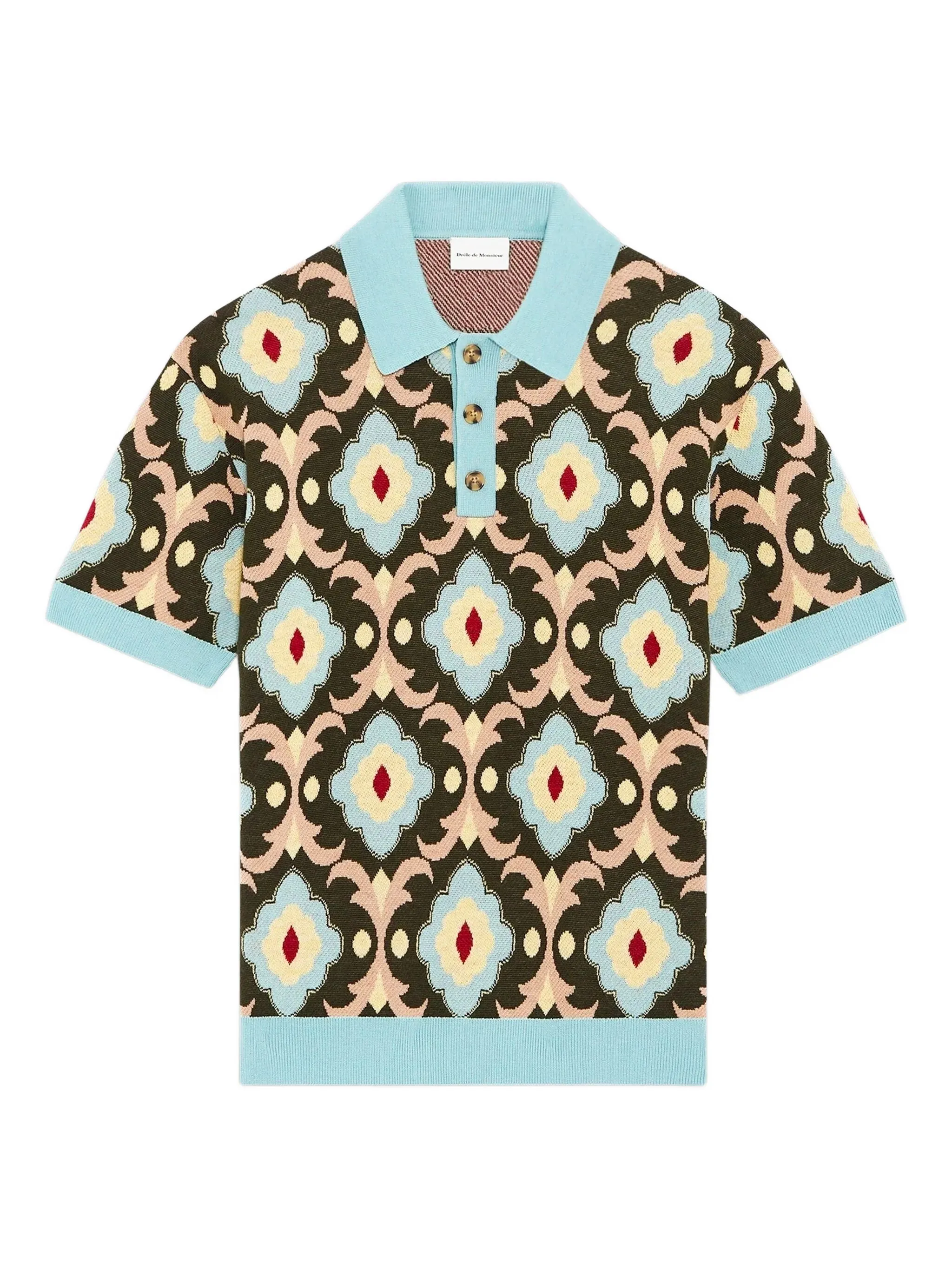 

Рубашка поло с узором Drôle De Monsieur, зеленый