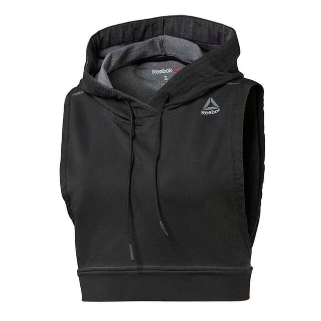 

Женский тренировочный жилет с капюшоном «Боевая слава» br0325 Reebok, черный